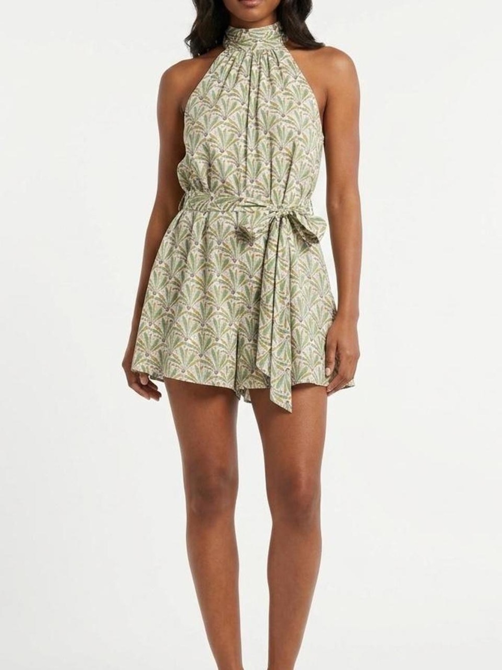 Anthropologie Maddie High Neck Romper